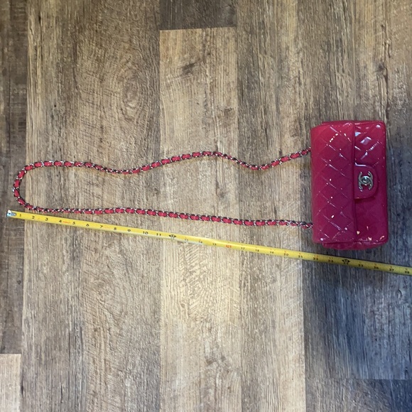 Chanel Pink Mini Flap patent  Crossbody Bag - Picture 17 of 17